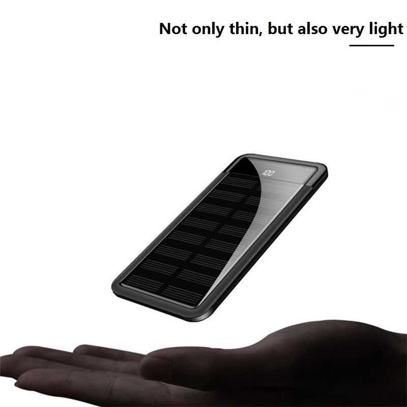 Solar Mobile Power Bank Large Capacity Ultra-Thin Polymer Battery