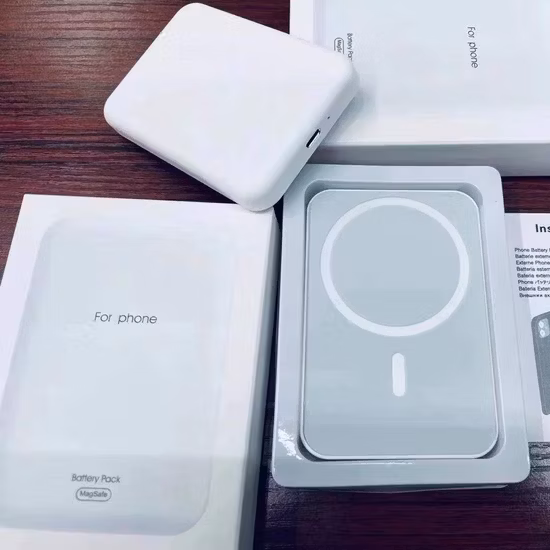 オリジナルミニポータブル充電器 5000mAh Type-C 磁気ワイヤレス充電 Magsafe 電源銀行 iPhone 12 13 14