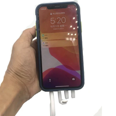 10000 mAh ポータブルパワーバンク、4 内蔵ケーブル、Micro USB/Type C/Lightning/USB、4 in 1 C 高速充電器、QC 3.0 Max 18W ワイヤレス高速充電パワーバンク